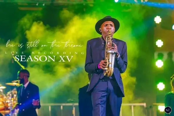 Jose Sax at a live recording, Season XV